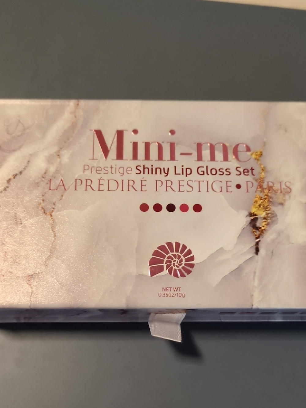 Mini-me Prestige Shiny Lip Gloss Set - Rose Gold White